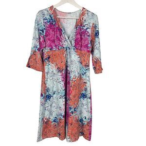 Spunk Wear Floral Flower Active Beach Dress size Large